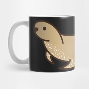 kawaii cute cartoon brown sea lion Mug